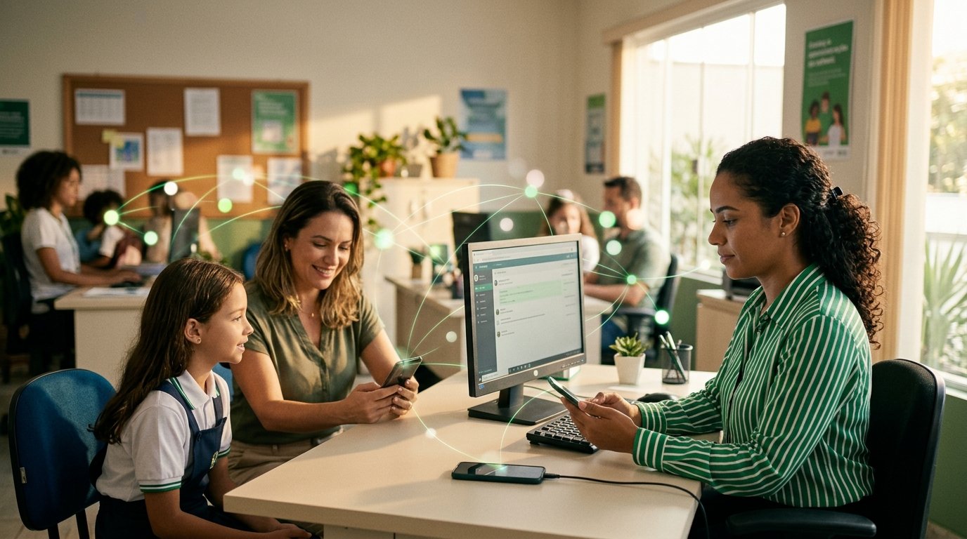 Conceito de rede de inteligência artificial aplicada ao atendimento