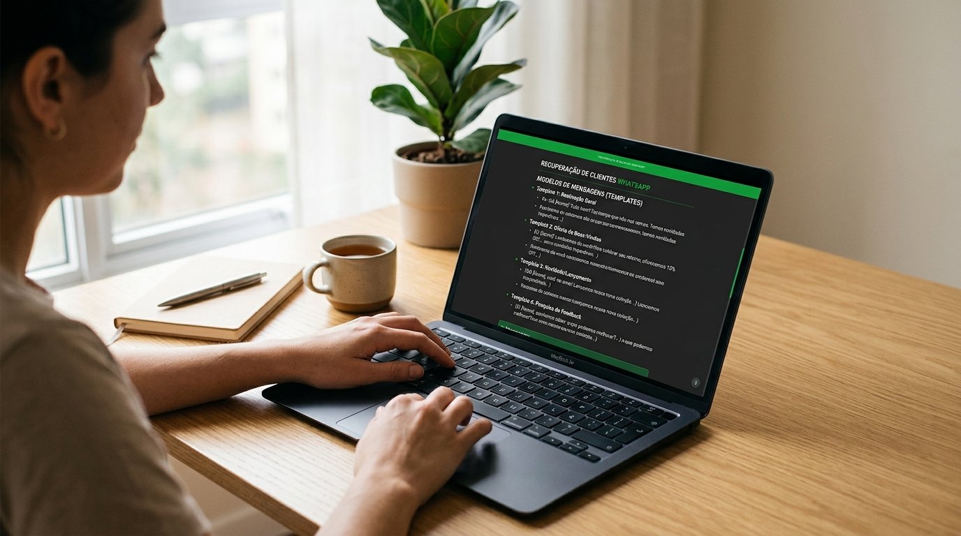 Tela de computador exibindo modelos de mensagens estruturadas