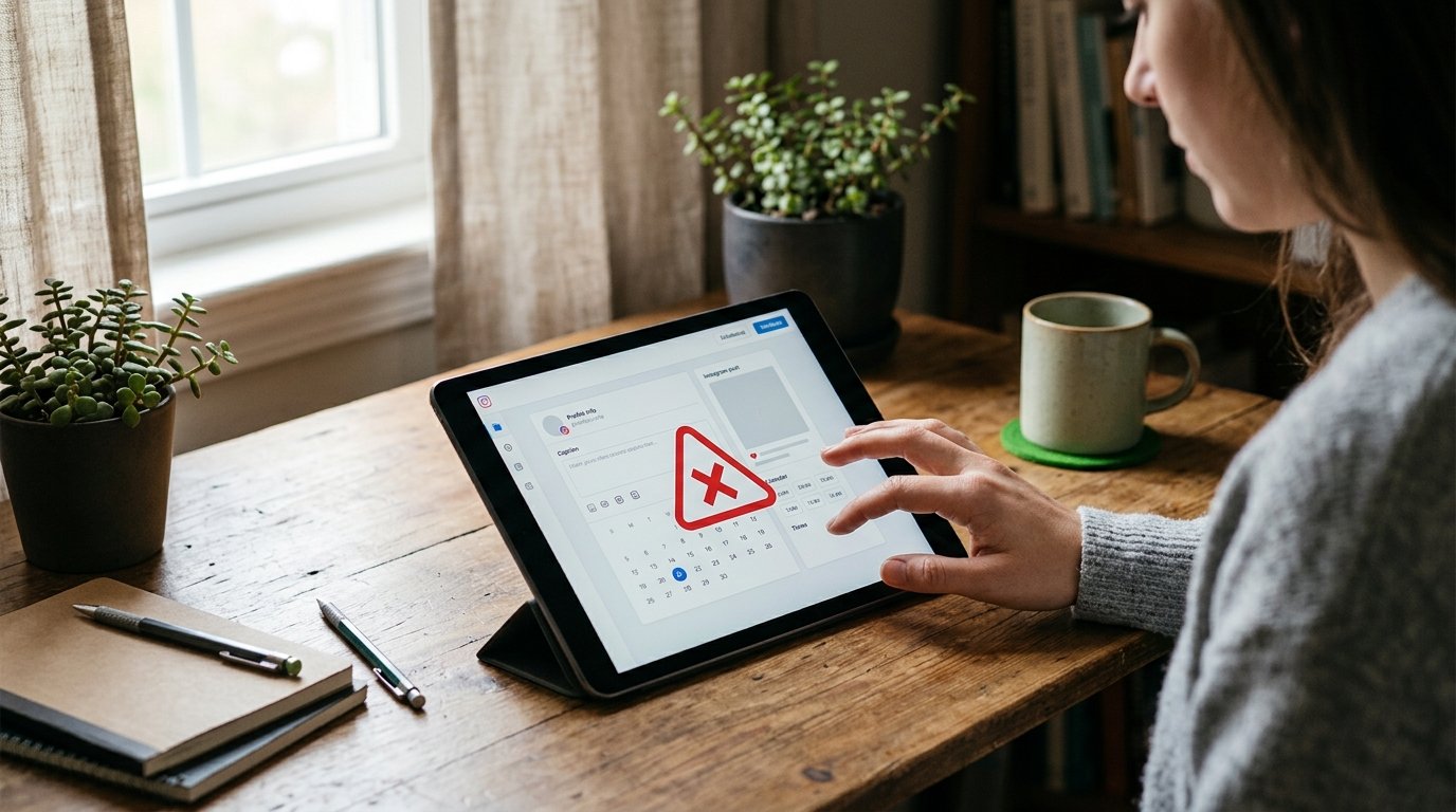 Ícone de alerta ou erro em uma tela digital